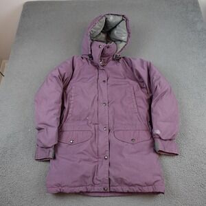 Vintage The North Face Coat Womens Small Purple Down Parka Hooded Made In USA
